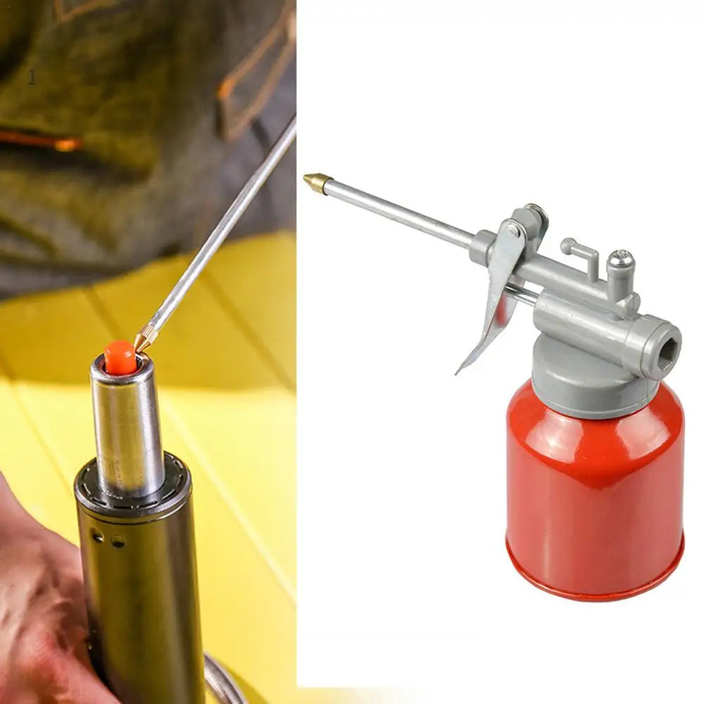 250ml Manual Pump Oiler Bottle High Pressure Lubrication Spray Can