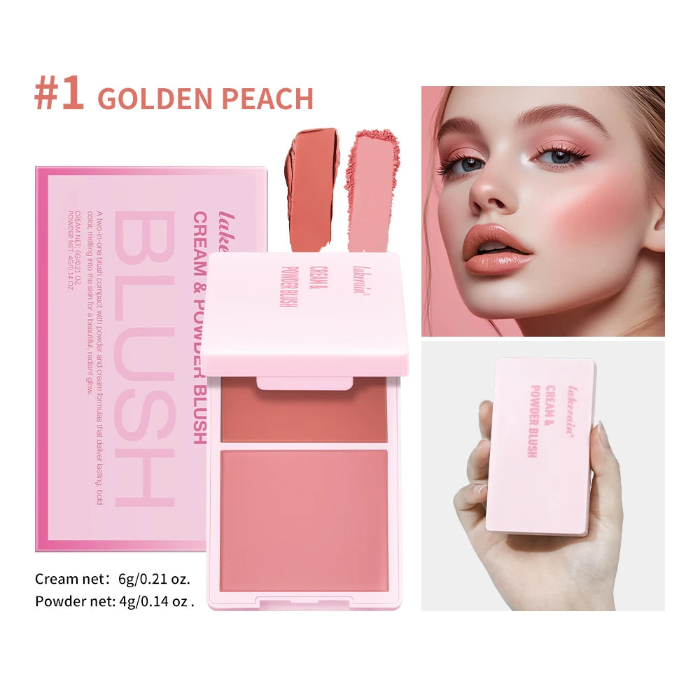 2-in-1 Cream and Powder Blush Palette