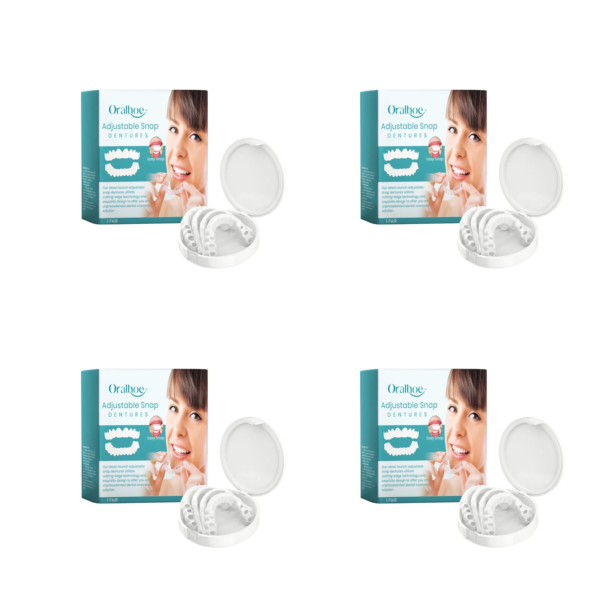 Adjustable Snap-On Dentures for Missing Teeth Repair - 16