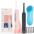 3-in-1 Oral Hygiene Kit: Flosser, Toothbrush & Facial Cleanser