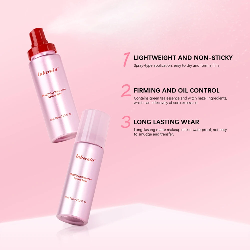 Long-Lasting Matte Finish Makeup Setting Spray