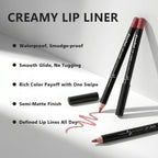12-Color Waterproof Matte Lip Liner Pencil Set
