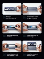 40Gbps USB4 M.2 NVMe SSD Enclosure with Cooling Fan