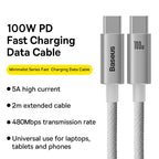 100W USB-C to USB-C Fast Charging Data Cable