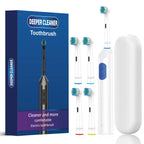 Rechargeable Electric Toothbrush with 5 Modes and 4 Brush Heads