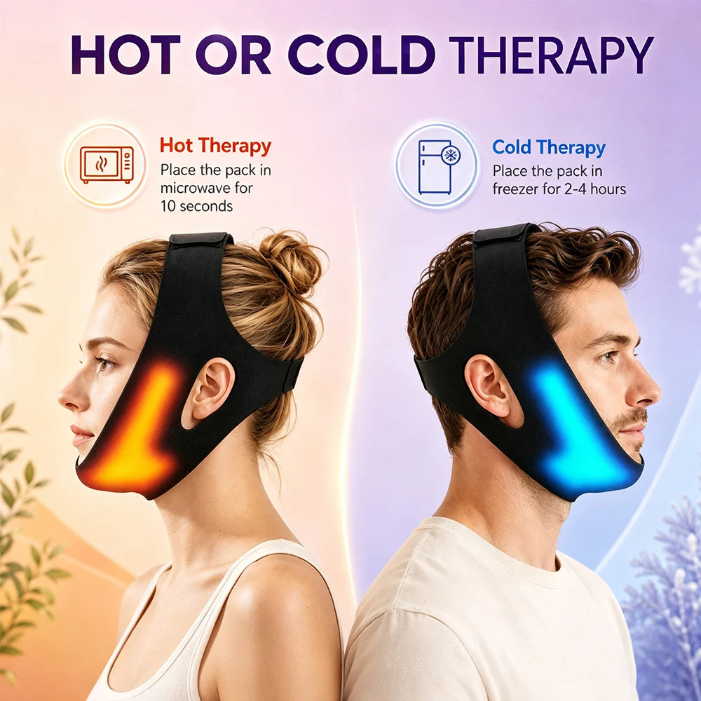 Hot and Cold Gel V-Line Face Lifting Bandage