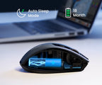 Ergonomic Dual-Mode Bluetooth 5.0 & 2.4G Silent Wireless Mouse