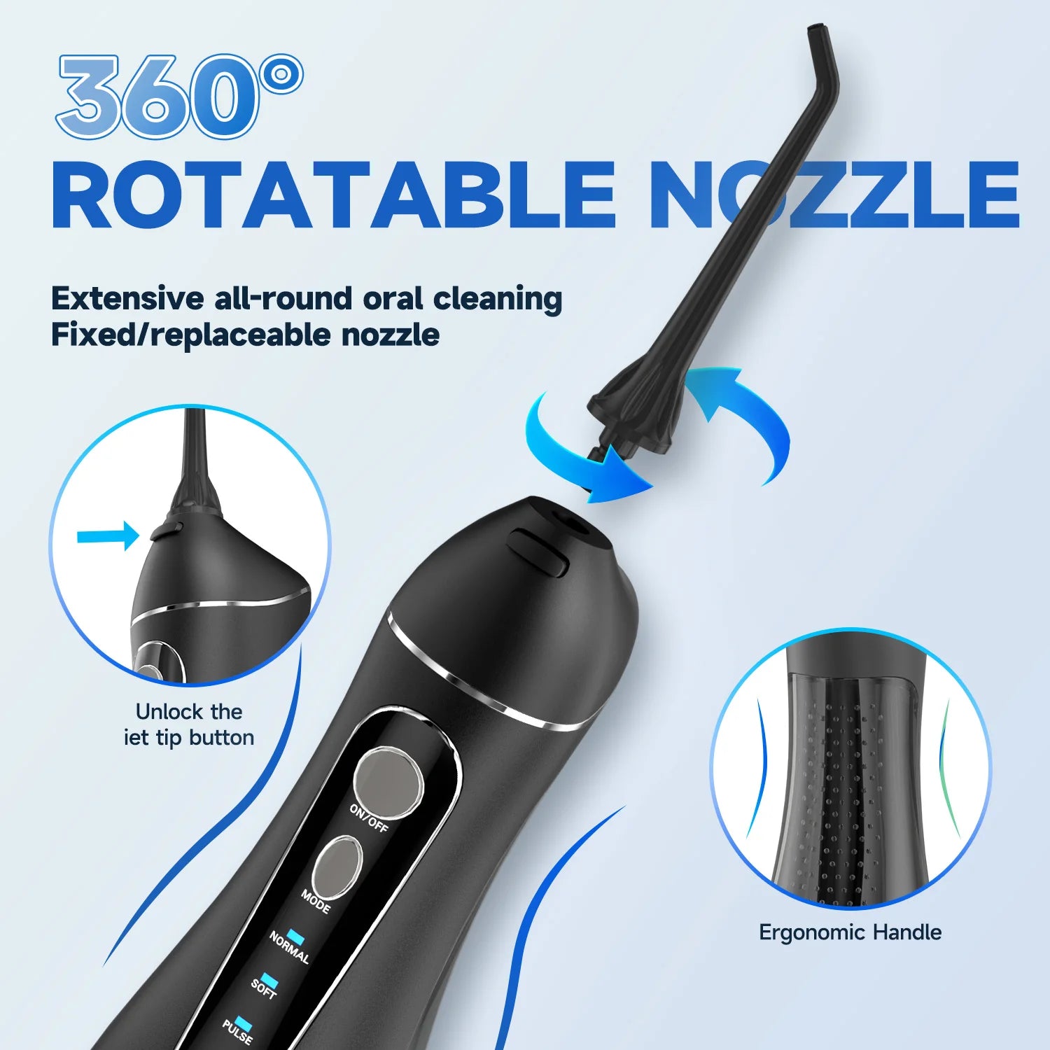 Portable Rechargeable Water Flosser for Oral Care - 5