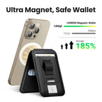 Magnetic Phone Card Holder Wallet with Kickstand for iPhone