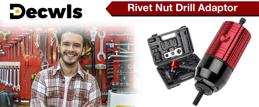 Electric Drill Rivet Nut Gun Adapter Tool M3-M8