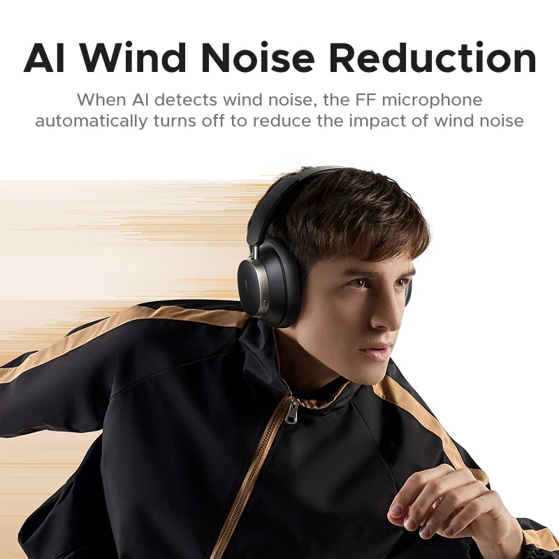 Wireless Noise-Cancelling Headphones with 120H Playtime