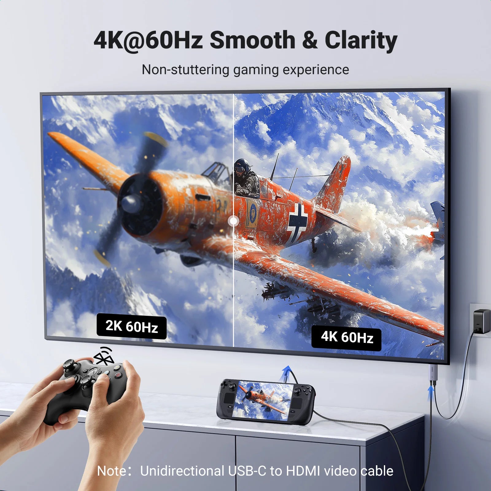 4K USB-C to HDMI Adapter with 100W PD Fast Charging - 2