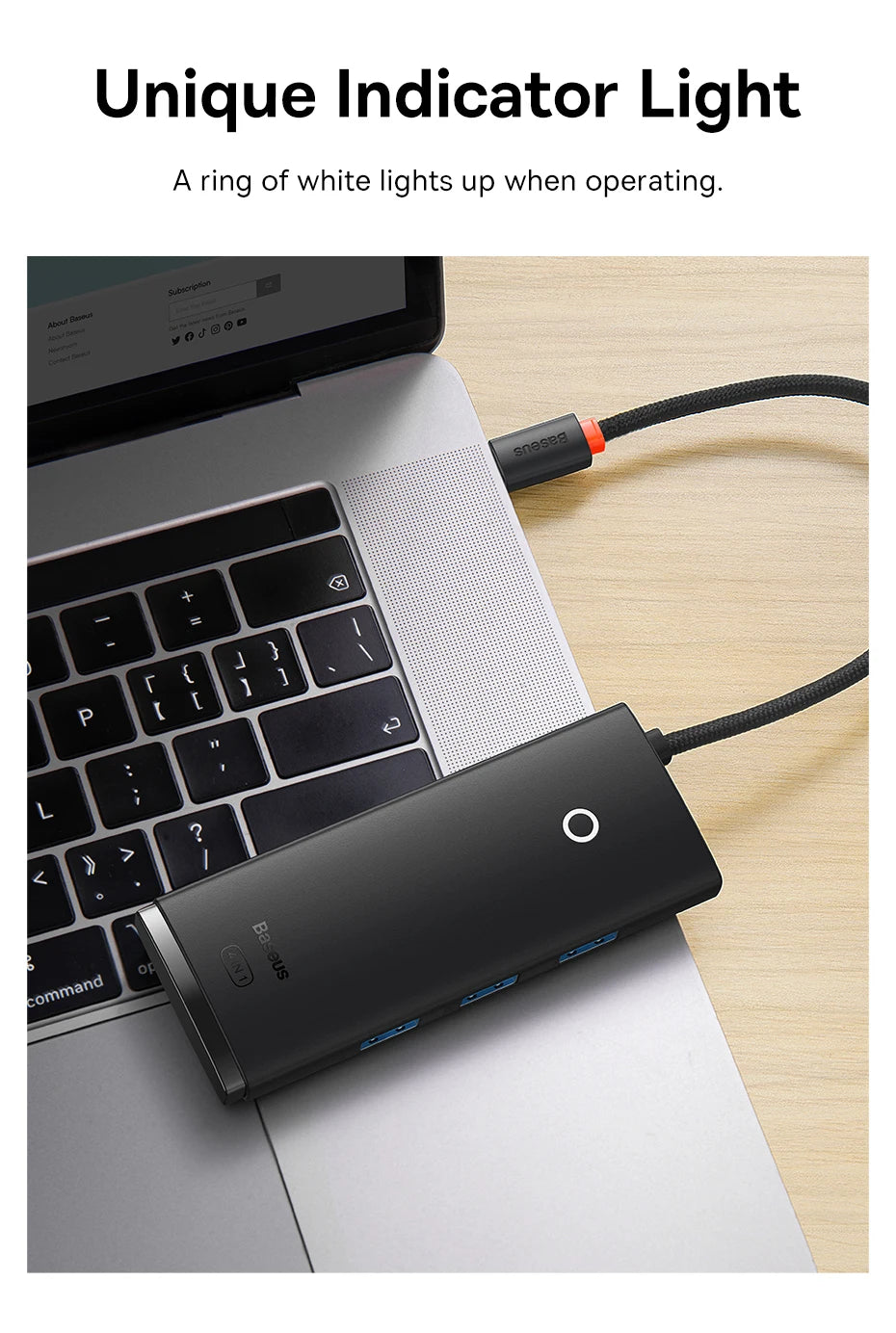 4-in-1 USB-C to USB 3.0 Multi-Port Adapter Hub
