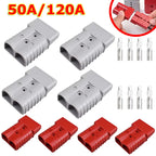 50A 120A 600V Battery Charging Quick Power Connector Plug Set
