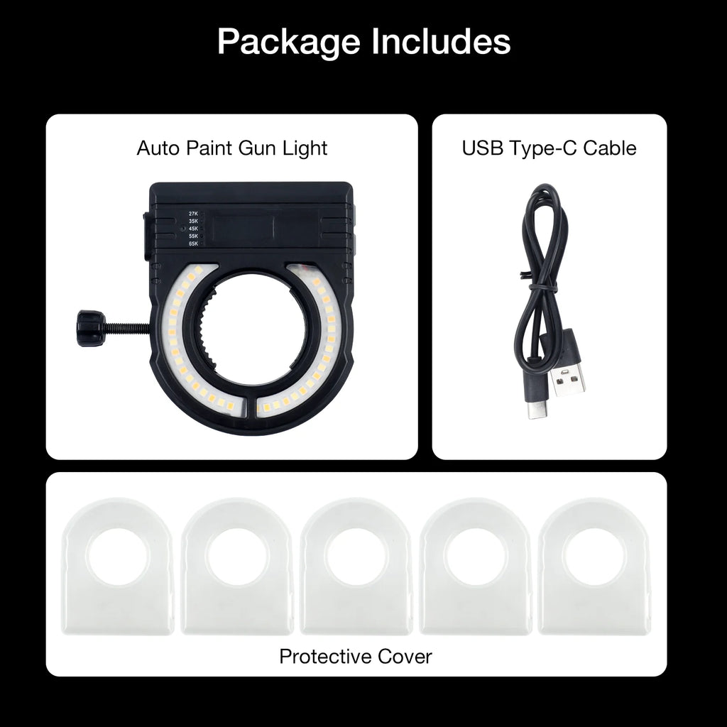 Adjustable LED Spray Gun Light for Paint Precision