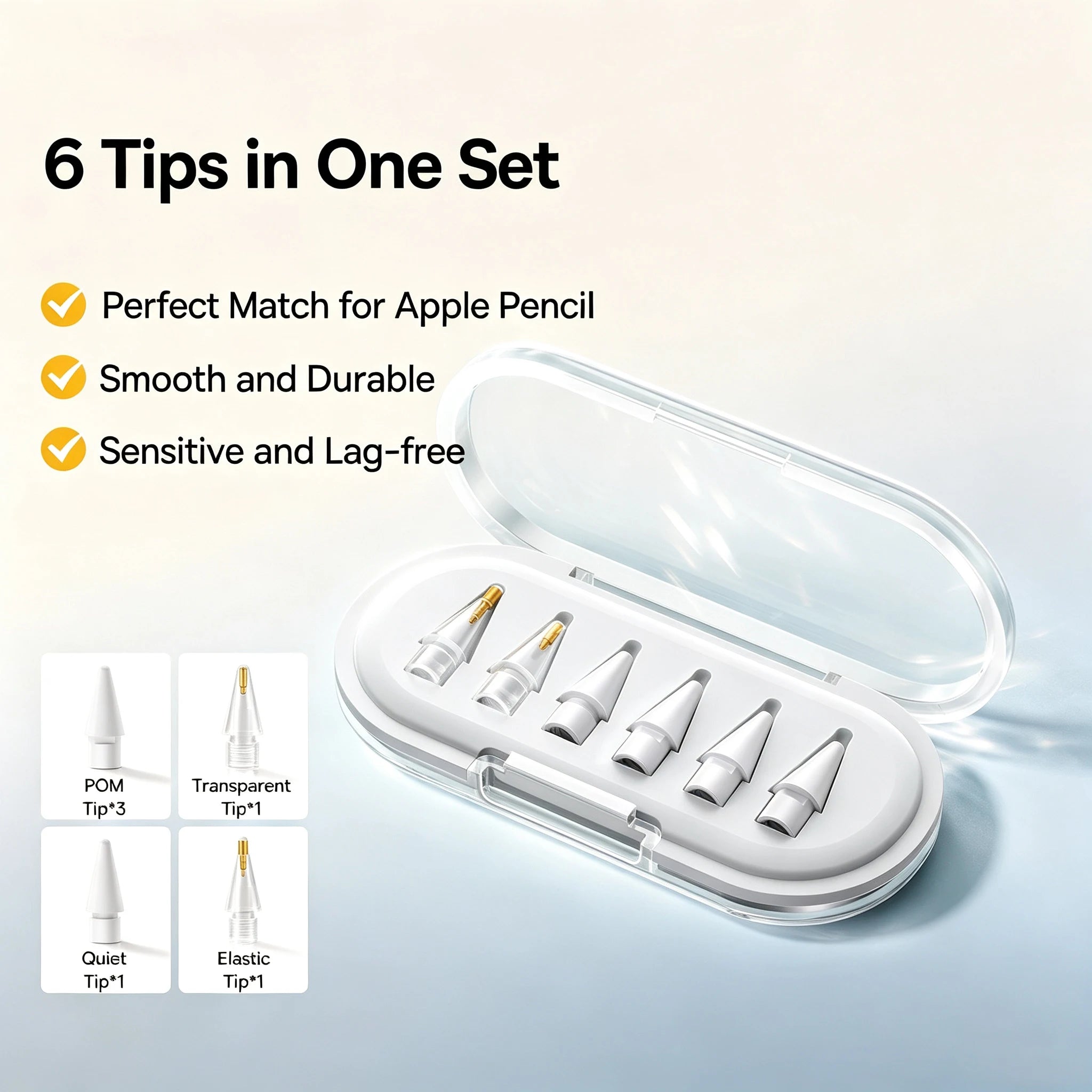 Replacement Stylus Pen Tips for Apple Pencil 1st and 2nd Generation - 11