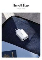 65W GaN Fast Wall Charger with Triple USB-C and USB-A Ports