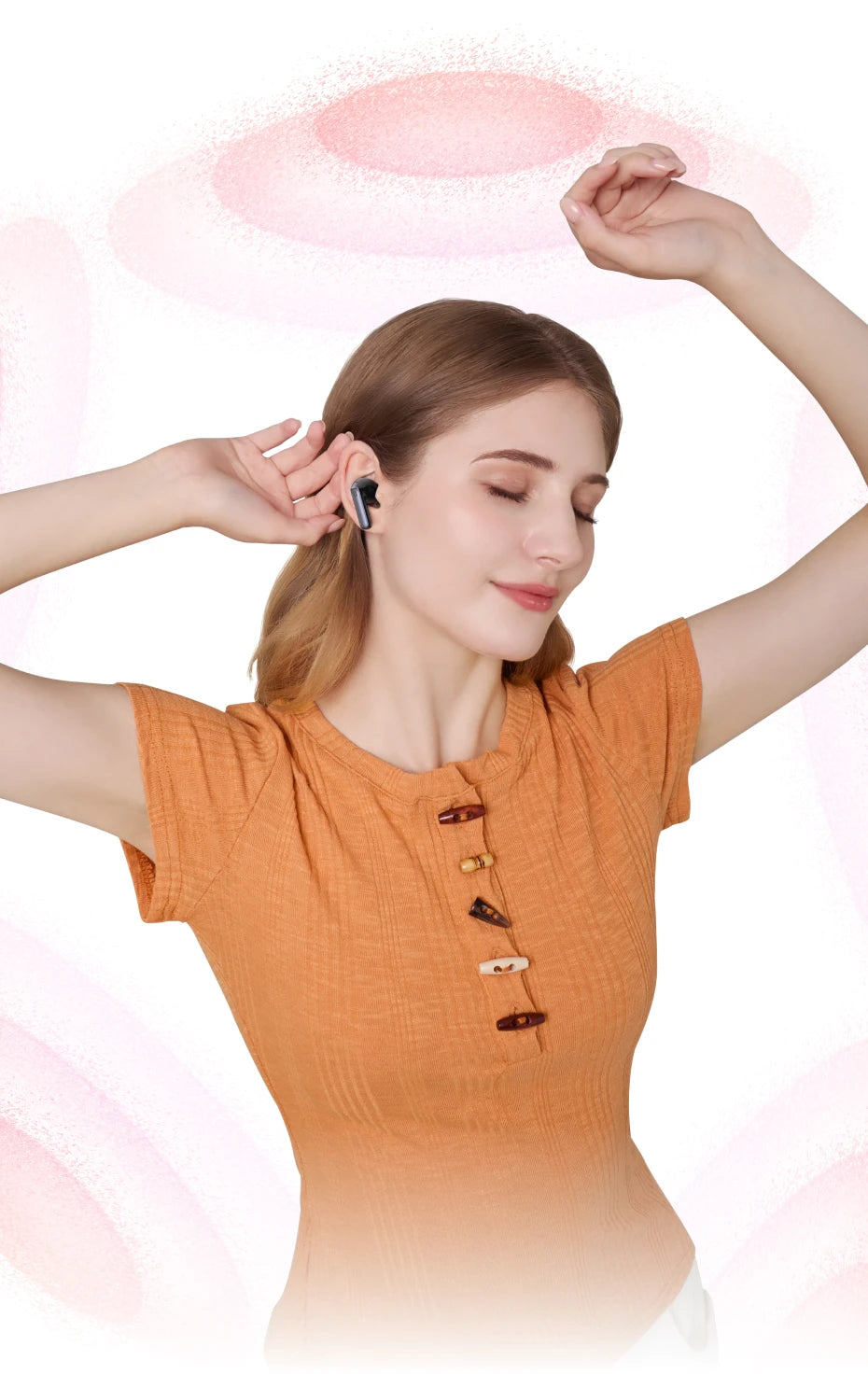Wireless Noise Cancelling Earbuds with Adaptive ANC and 50H Battery