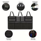 Waterproof Car Seat Back Organizer with 8 Storage Pockets