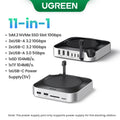 11-in-1 Docking Station with NVMe SSD Slot for Mac Mini M4