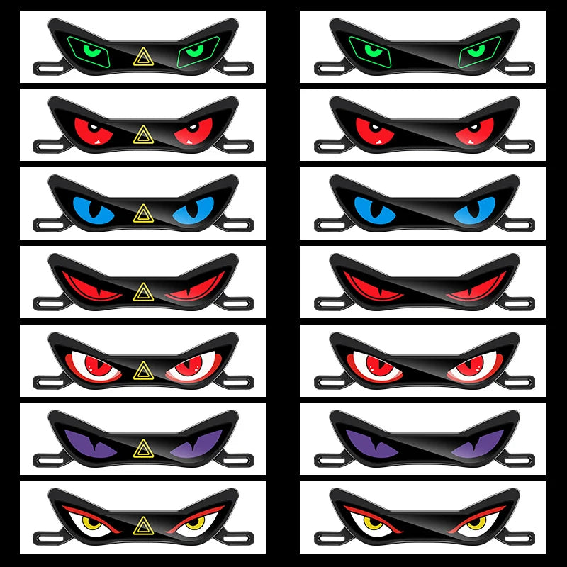 LED Demon Eye Motorcycle License Plate Warning Light