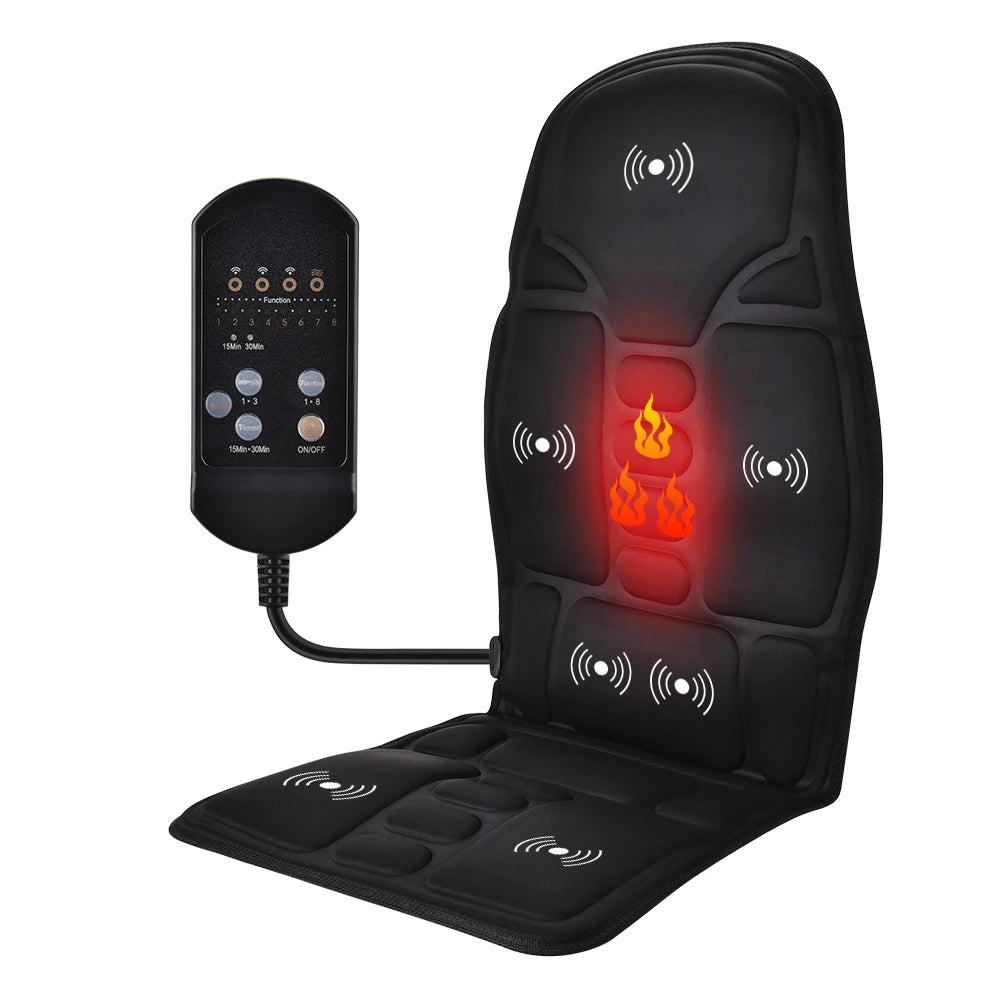 Full-Body Electric Heated Massage Chair Cushion