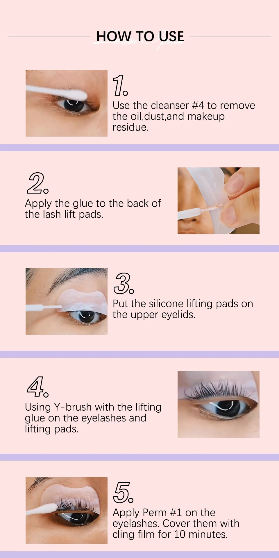 Professional Eyelash Perm and Lift Kit - 12