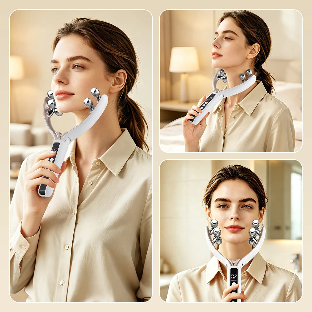 Electric 8-Ball Facial Massager for Skin Contouring