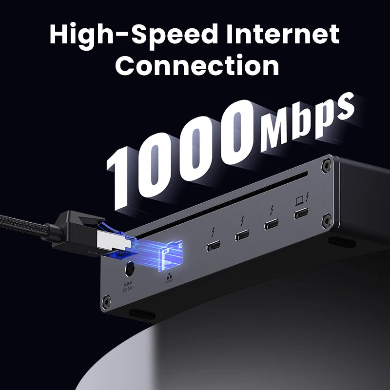8-in-1 Thunderbolt 4 Docking Station with 40Gbps Data Transfer