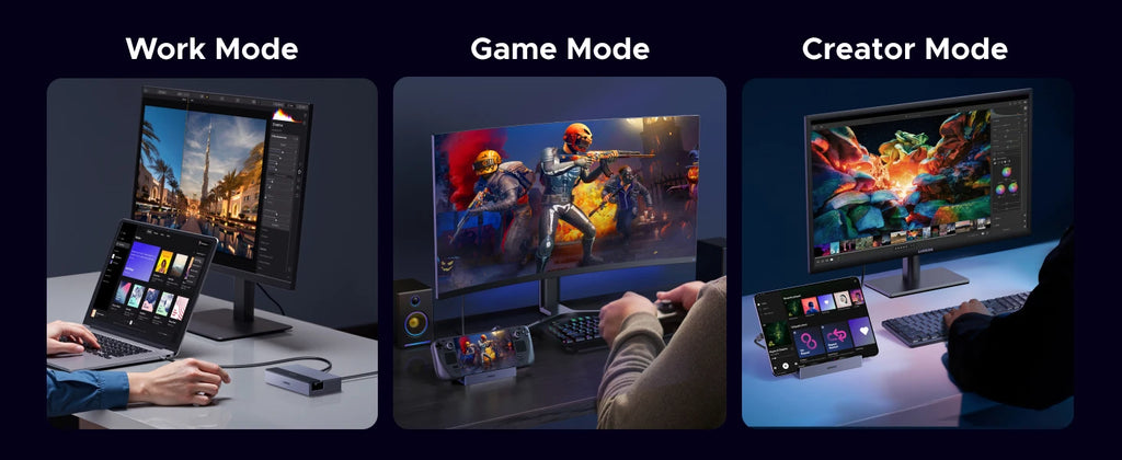 6-in-1 USB-C Docking Station for Handheld Gaming Consoles