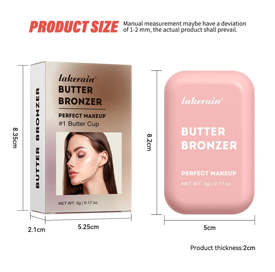 Waterproof Soft Matte Face Bronzer and Contouring Powder - 16