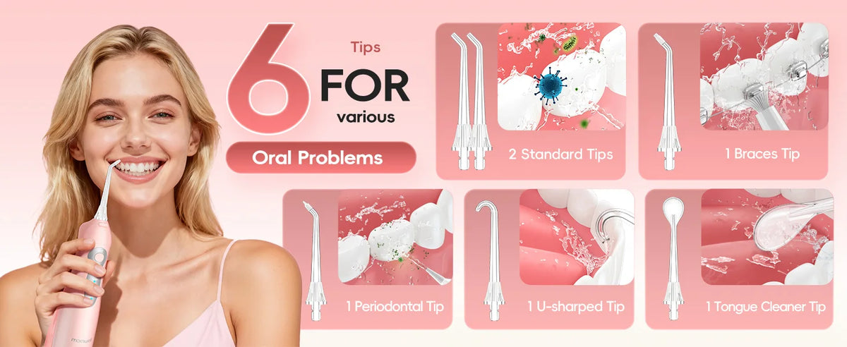 Portable Rechargeable Oral Irrigator Water Flosser
