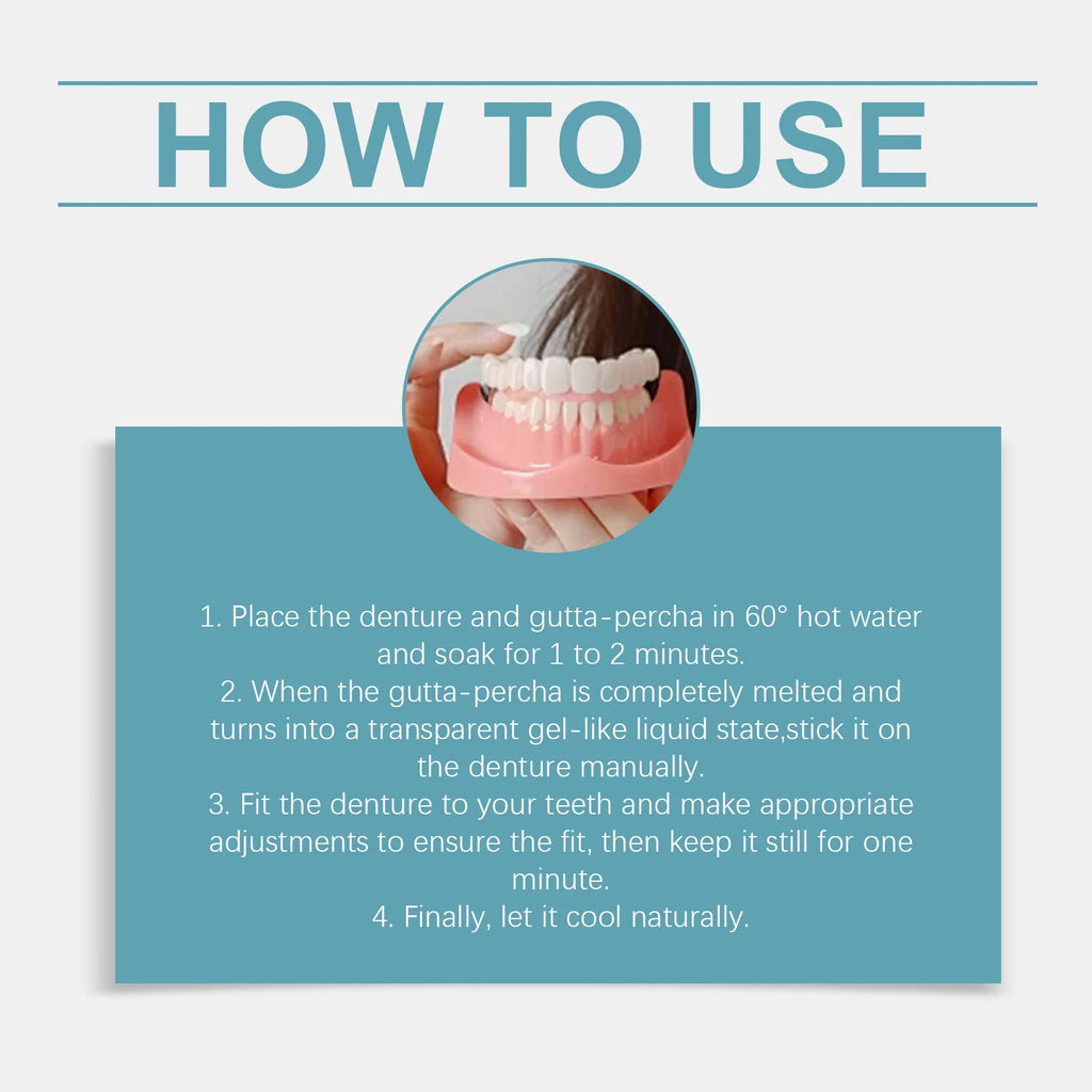 Silicone Cosmetic Denture Kit for Smile Restoration