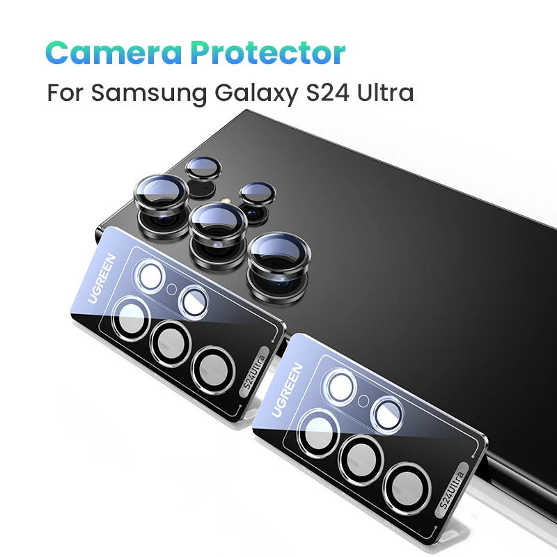 Tempered Glass Camera Lens Protector for Samsung Galaxy S24 Ultra