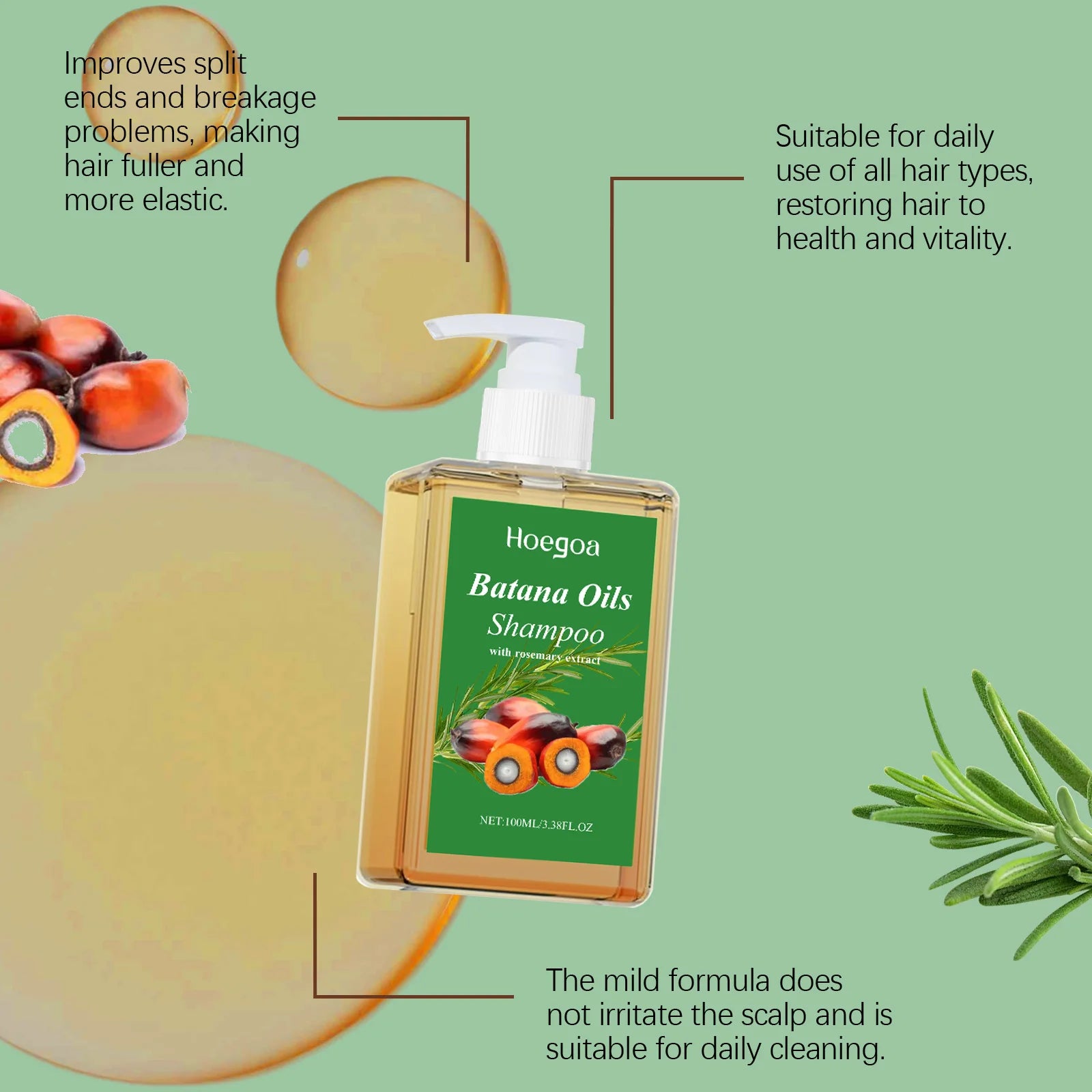 Batana Oil Nourishing Hair Growth Shampoo - 10