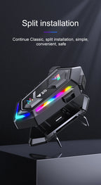Bluetooth 5.3 Motorcycle Helmet Headset with RGB Ambient Lights