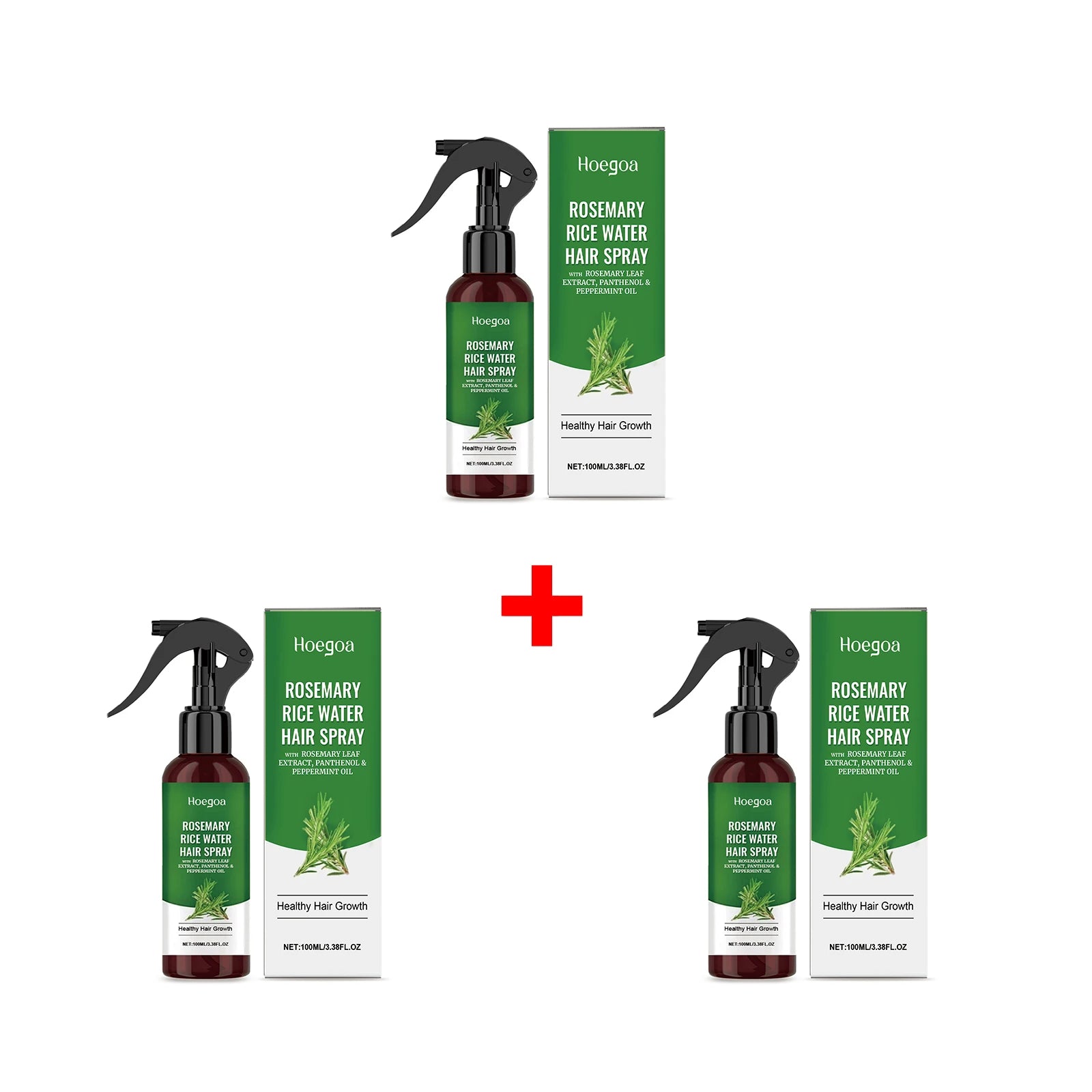 Rosemary Rice Water Hair Growth Spray for Damaged Frizzy Hair - 18