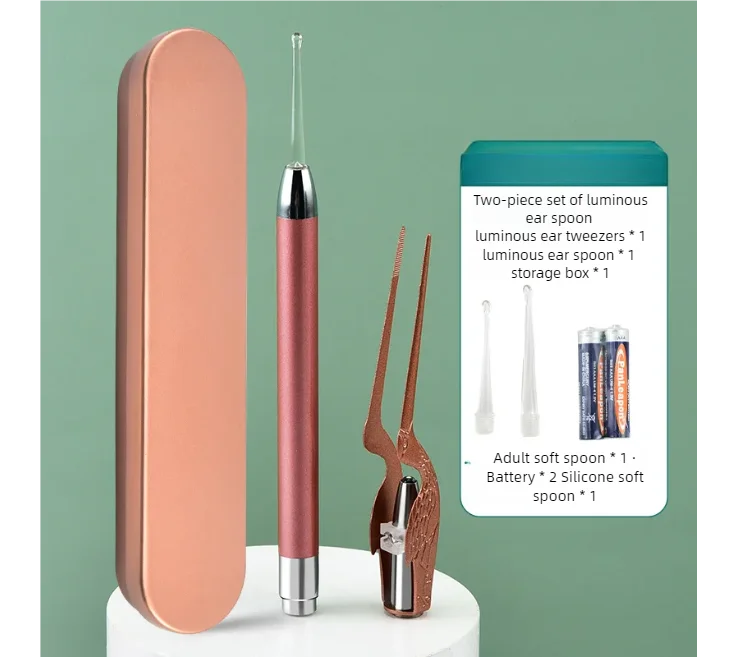 LED Illuminated Ear Wax Removal Tool Kit for Adults and Kids - 21