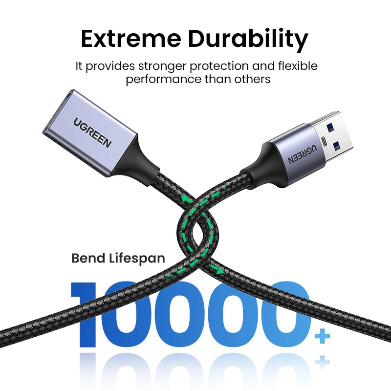 USB 3.0 Extension Cable Male to Female Data Extender Cord