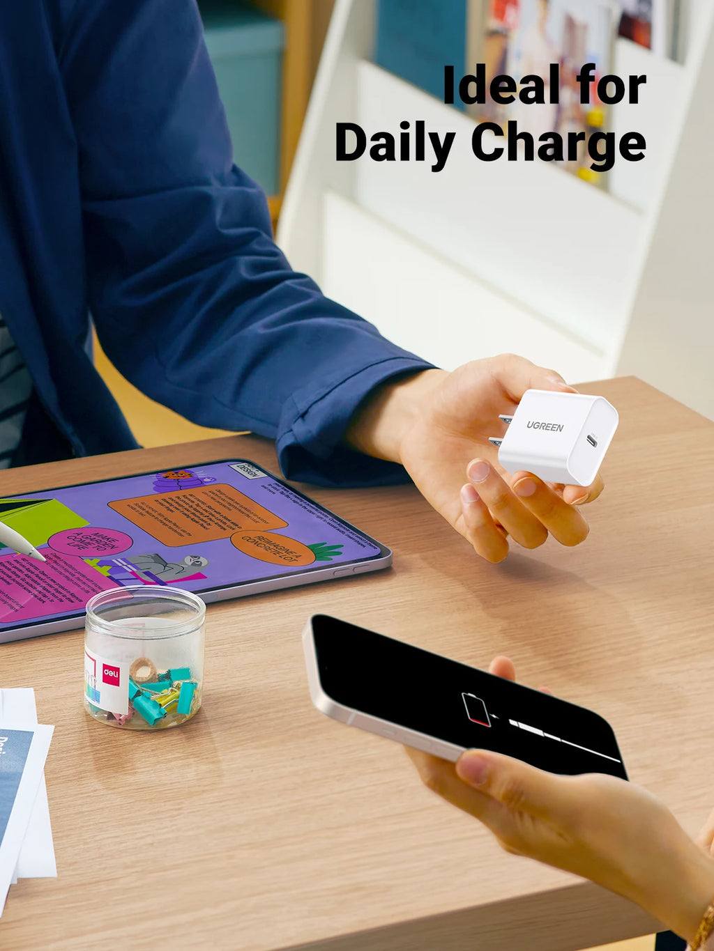 20W USB-C Fast Wall Charger for iPhone and Smartphones