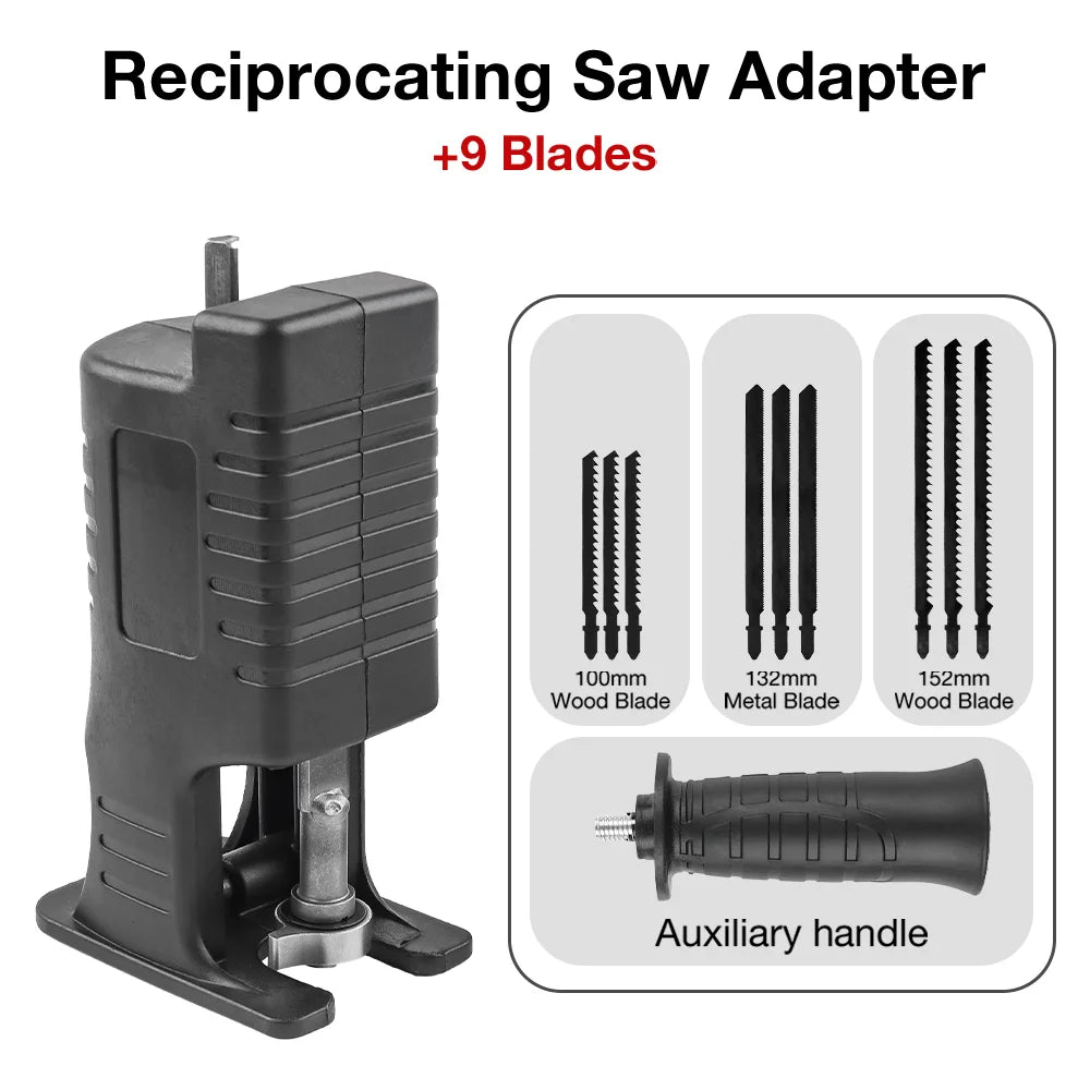 Reciprocating Saw Attachment for Power Drills