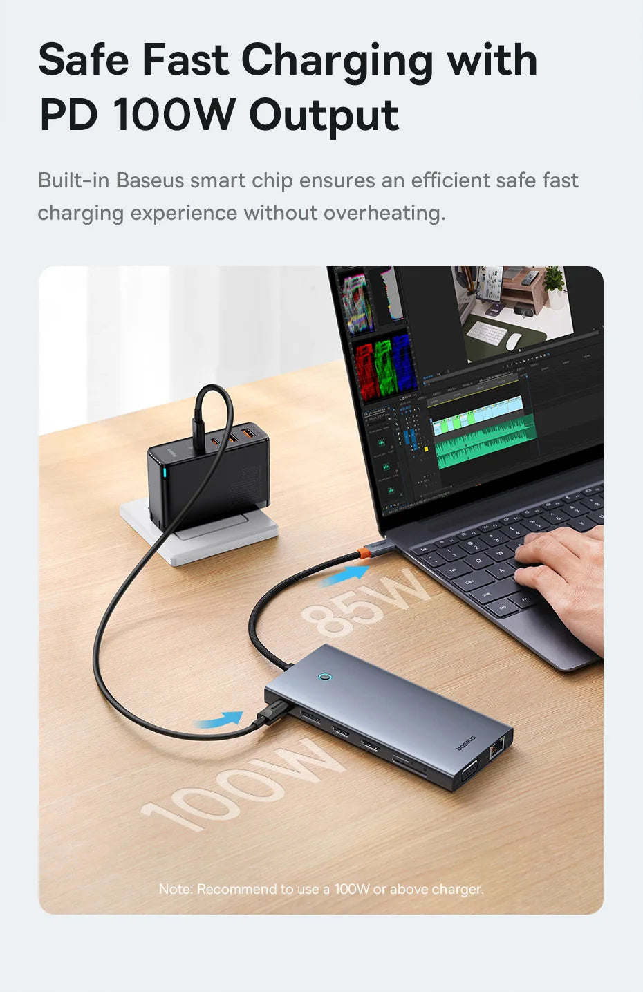 13-in-1 USB-C Hub with 4K Quadruple Display and 100W PD Charging