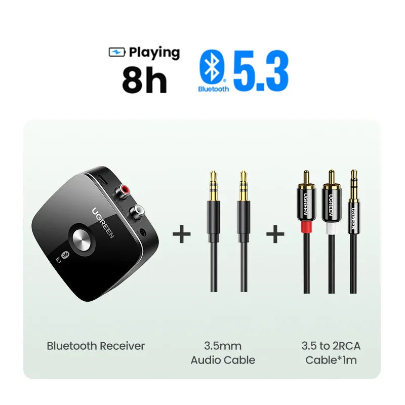 Bluetooth 5.3 Audio Receiver for Home Stereo and Speakers