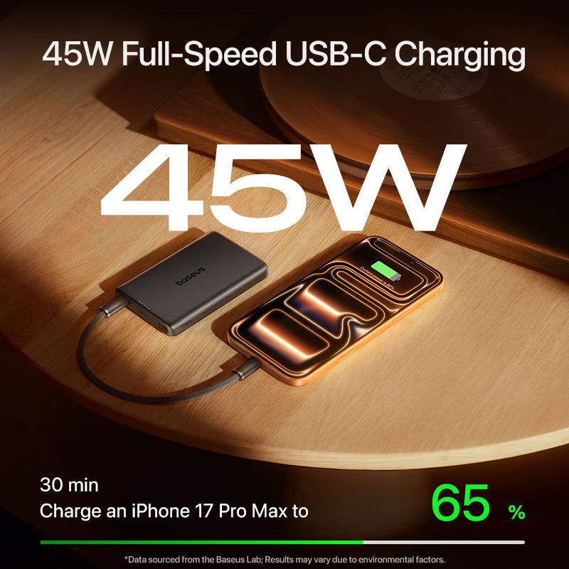 10000mAh Magnetic Wireless Power Bank 45W Fast Charging