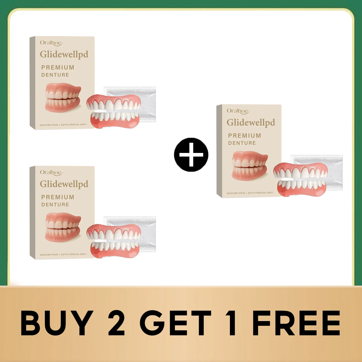 Silicone Temporary Denture Set for Missing Teeth
