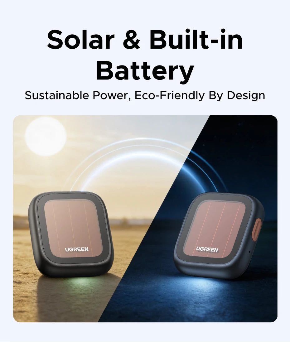 Solar Powered Bluetooth Item Tracker for Apple Find My - 9