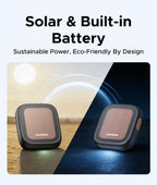 Solar Powered Bluetooth Item Tracker for Apple Find My