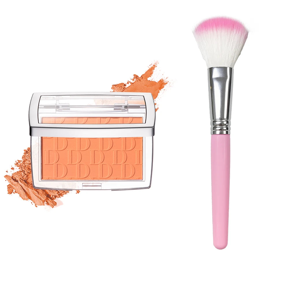 Matte Embossed Blush Palette with Application Brush