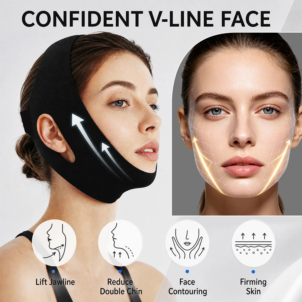 Hot and Cold Gel V-Line Face Lifting Bandage - 5
