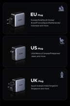 200W GaN Fast Wall Charger for Laptops and Smartphones